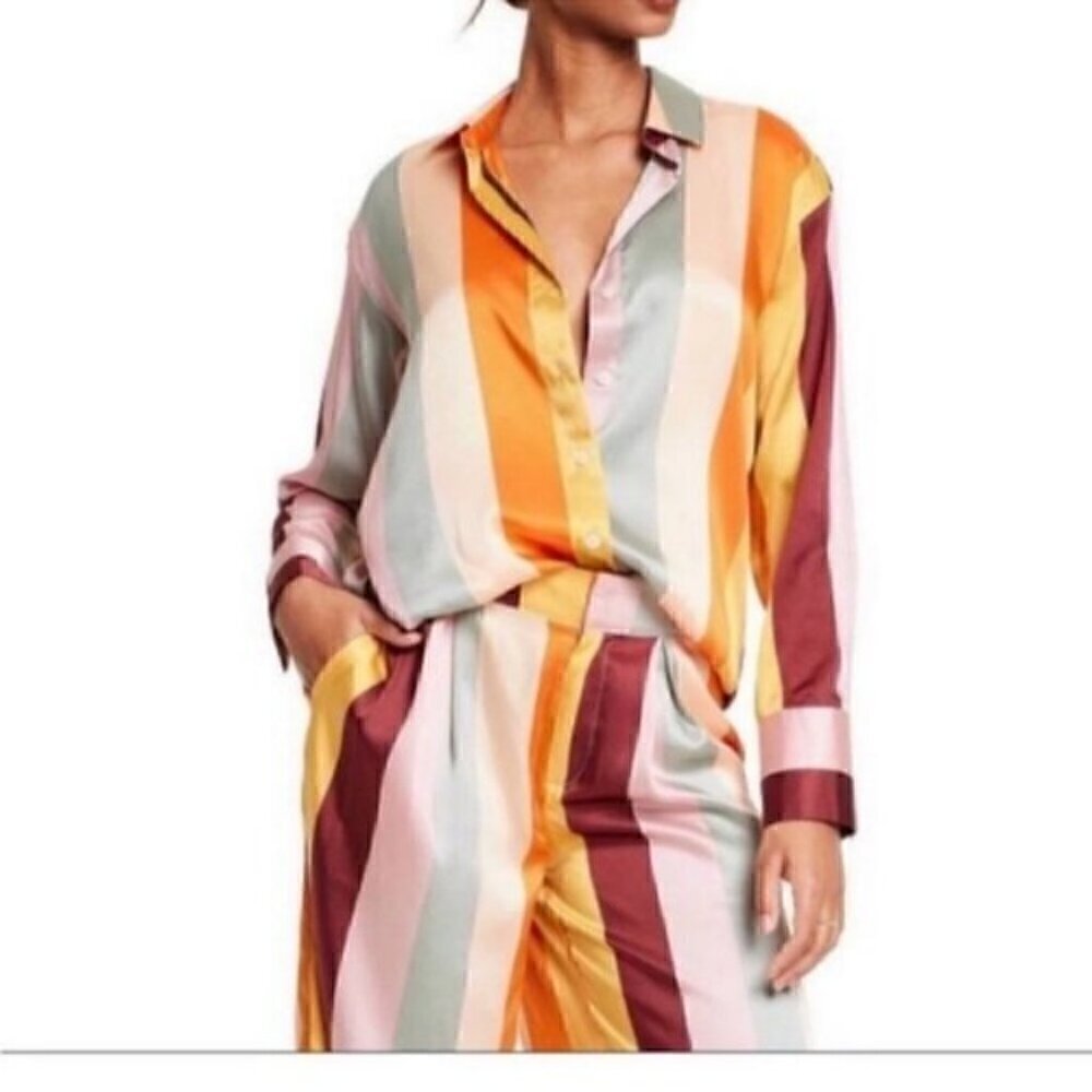 Fe Noel X Target Striped Blouse XXS NWT